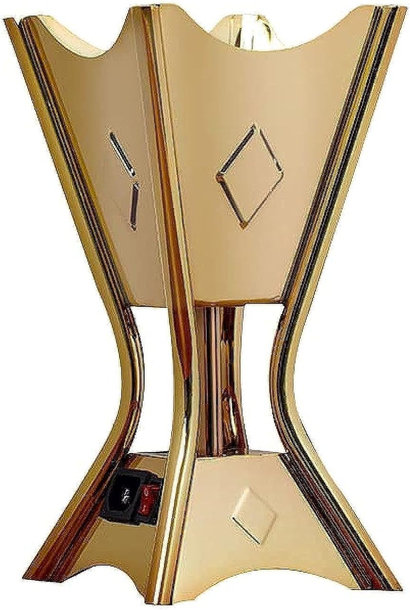 AL SAIF 135W Electric Incense Burner - Stainless Steel, Golden Design