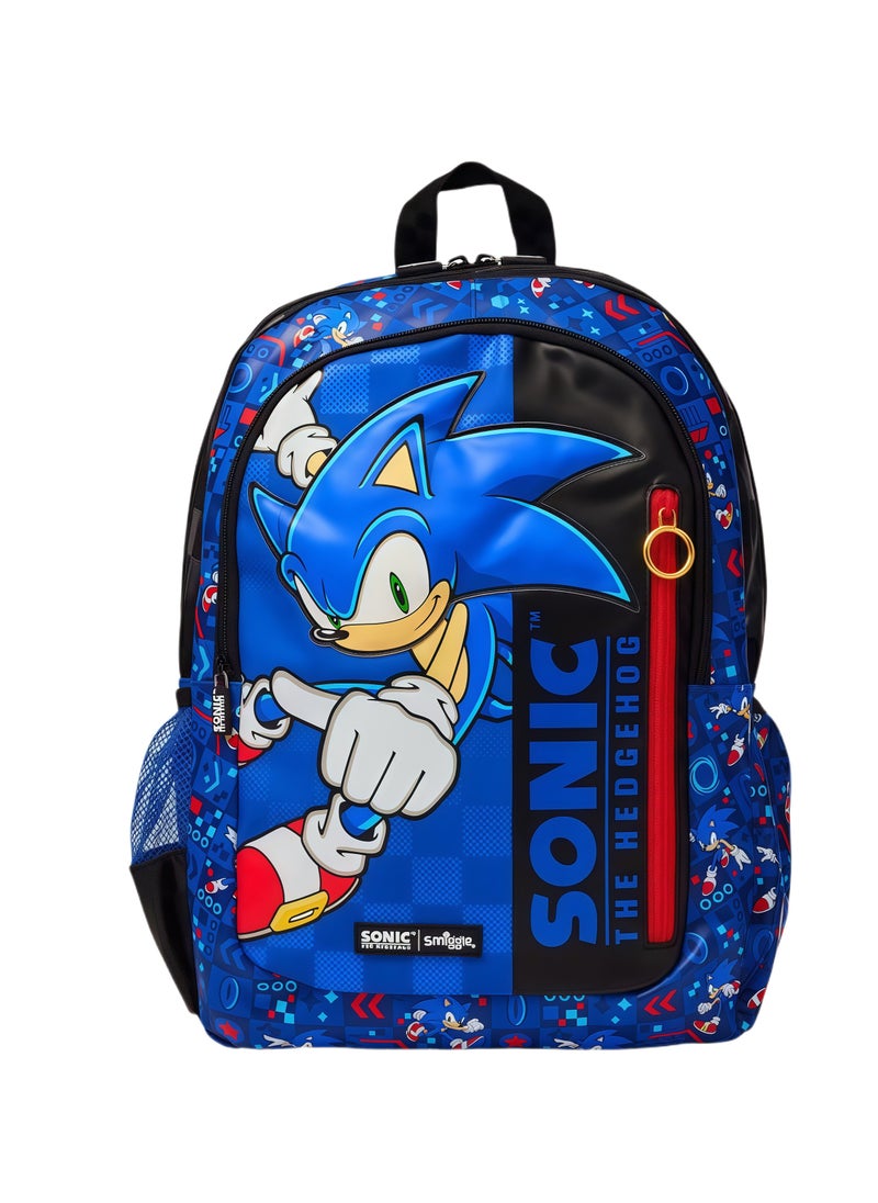 Smiggle Smiggle Cartoon Printed Boys and Girls Backpack Primary and Secondary School Students Backpack Outdoor Leisure Backpack 42*30cm 