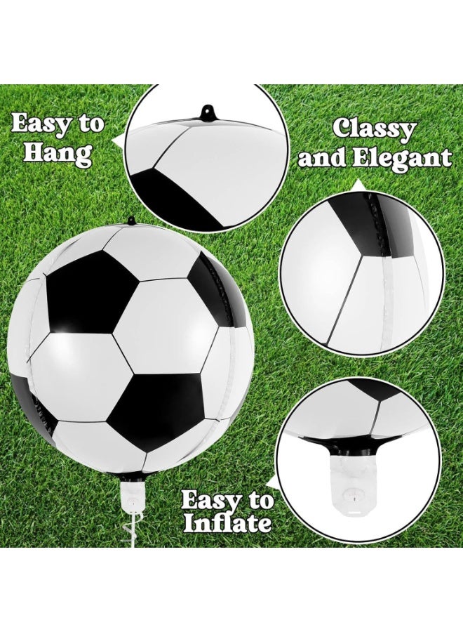 46pcs black green and white balloon football trophy balloon set, birthday party decoration balloons, suitable for birthdays, special event party decorations, 2025-2026 Saudi Professional League Party, can be used indoors and outdoors  - Image 3