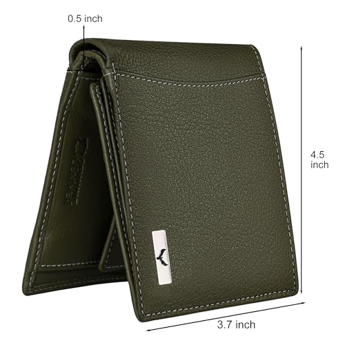 Eagle Crest Oslo Olive Green Leather Wallet for Men - Image 5