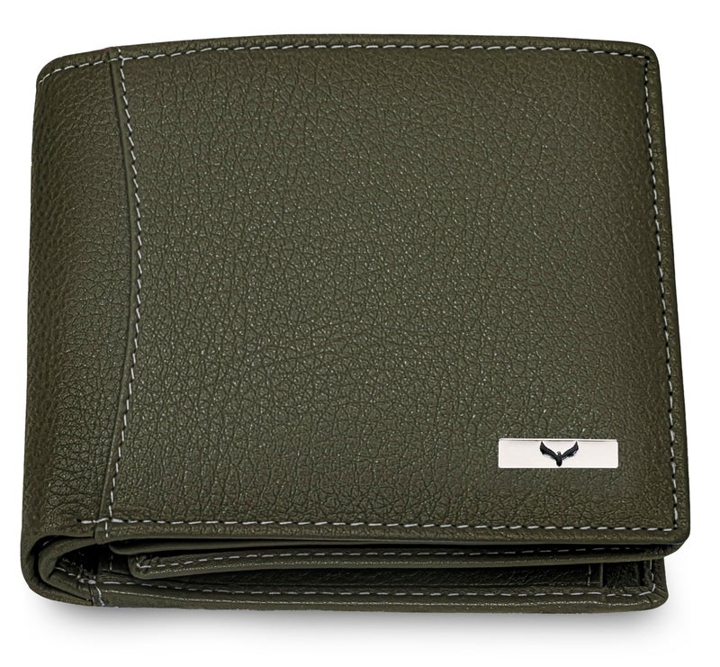 Eagle Crest Oslo Olive Green Leather Wallet for Men - Image 1