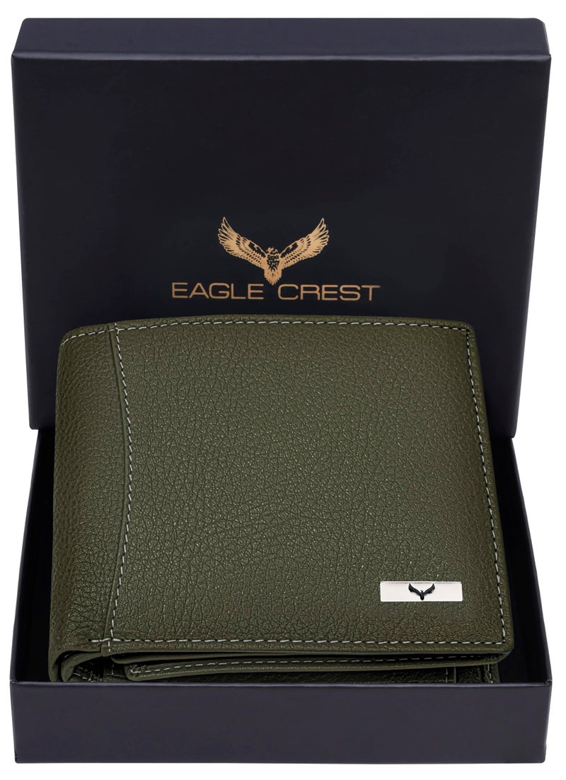 Eagle Crest Oslo Olive Green Leather Wallet for Men - Image 2