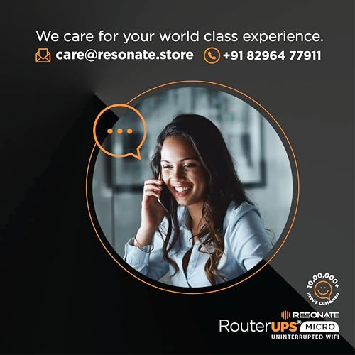 RESONATE RouterUPS® Micro | Original Router UPS for 12V WiFi Router & Modem | Uninterrupted Power Backup Upto 4 Hours During Powercut | Compact Mini UPS with Intelligent Charging - Image 5