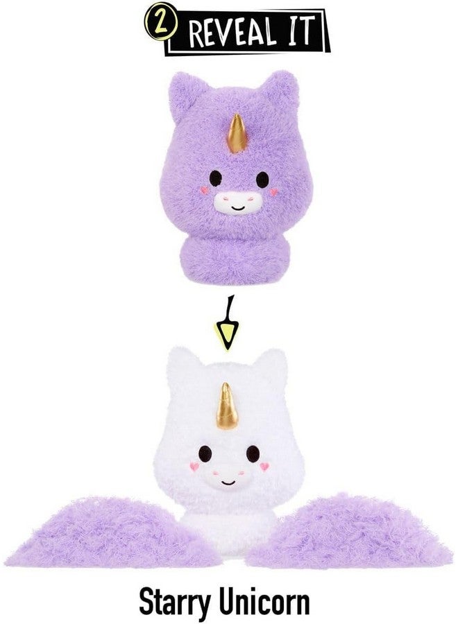 Fluffie Stuffiez Unicorn Large Collectible Feature Plush 11" - Surprise Reveal Unboxing with Huggable ASMR Fidget DIY Fur Pulling, Ultra Soft Fluff - Image 3