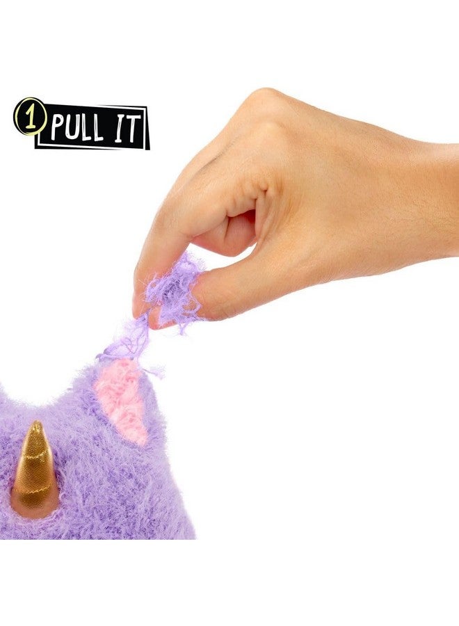 Fluffie Stuffiez Unicorn Large Collectible Feature Plush 11" - Surprise Reveal Unboxing with Huggable ASMR Fidget DIY Fur Pulling, Ultra Soft Fluff - Image 2
