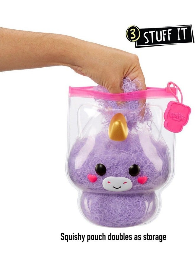 Fluffie Stuffiez Unicorn Large Collectible Feature Plush 11" - Surprise Reveal Unboxing with Huggable ASMR Fidget DIY Fur Pulling, Ultra Soft Fluff - Image 4