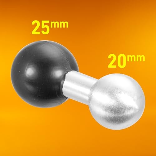 iBOLT 20mm to 25mm / 1 inch Aluminum Extension Ball Adapter - Image 2