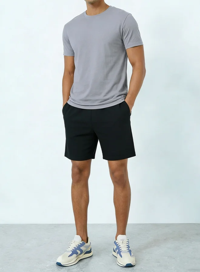 Take Two  men's graphic print round neck short sleeve T-shirt with shorts set for Men | Best Price UAE