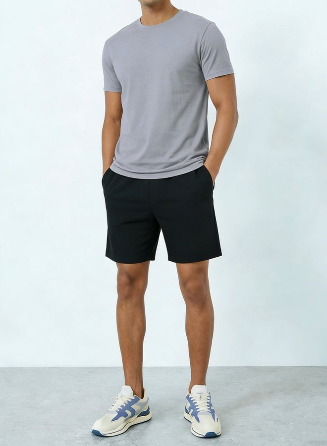 Take Two men's graphic print round neck short sleeve T-shirt with shorts set - Image 3