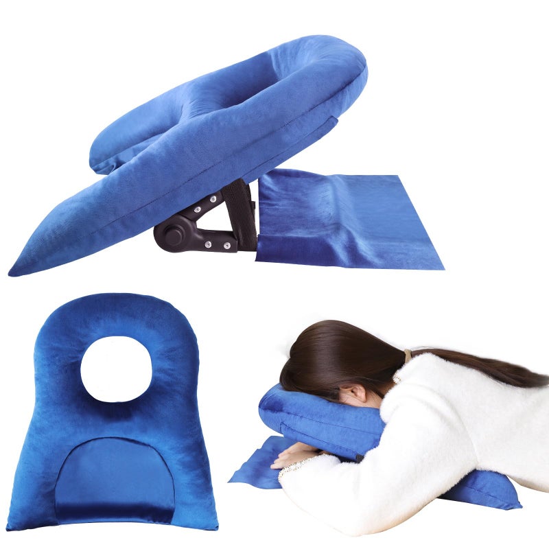 KUAZIDAR Face Down Pillow Adjustable Stomach Sleeping Pillow for Recovery After Eye Surgery BBL Vitrectomy Retinal Surgery Prone Pillows Removable Washable Cover Home Massage Office Workplace Nap Pillows - Image 2