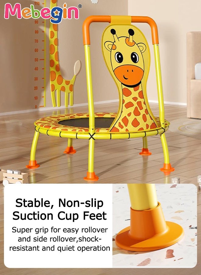 MEBEGIN Kids Sturdy Trampoline with Giraffe Design, Safe Jumping Toy with Non-slip Handle and Suctions, Fun Creative Indoor and Outdoor Toy for Kids, 72*80cm - Image 5