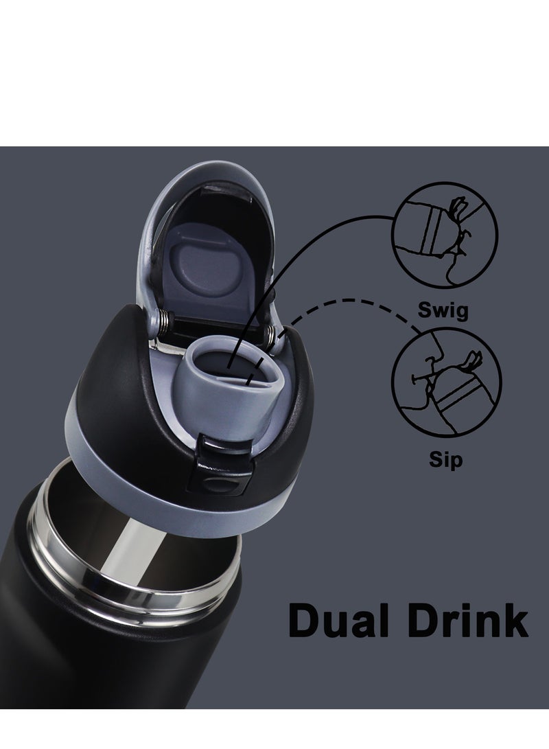 GIFUBOWA Insulated Stainless Steel Water Bottle with Straw BPA-Free Sports Water Bottle Great for Travel 750ml - Image 2