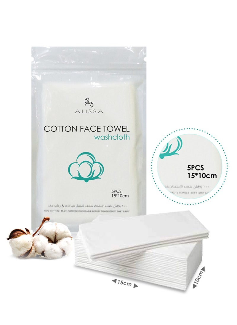 AIWANTO Disposable Cotton Face Towel 10 Packs  - Image 2