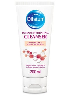 Oilatum Oilatum Intense Hydrating Cleanser 200ml – Gentle Daily Face & Body Wash for Dry, Sensitive Skin  - Image 1