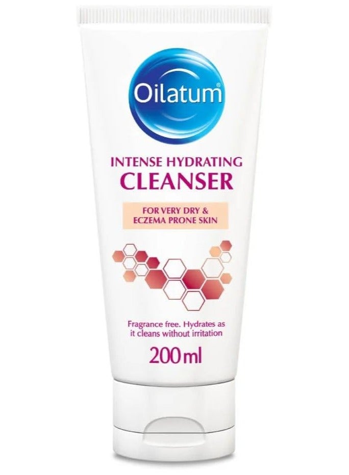 Oilatum Intense Hydrating Cleanser 200ml – Gentle Daily Face & Body Wash for Dry, Sensitive Skin - Image 1