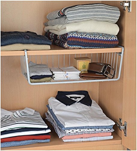 Go Hooked Go Hooked Undershelf Basket Large 16 Inch Set of 2 Undershelf Large Organizer for Kitchen Drawer Space Saving Durable Versatile Heavy Duty Sleek and Sturdy Efficient Compact Modern  - Image 4