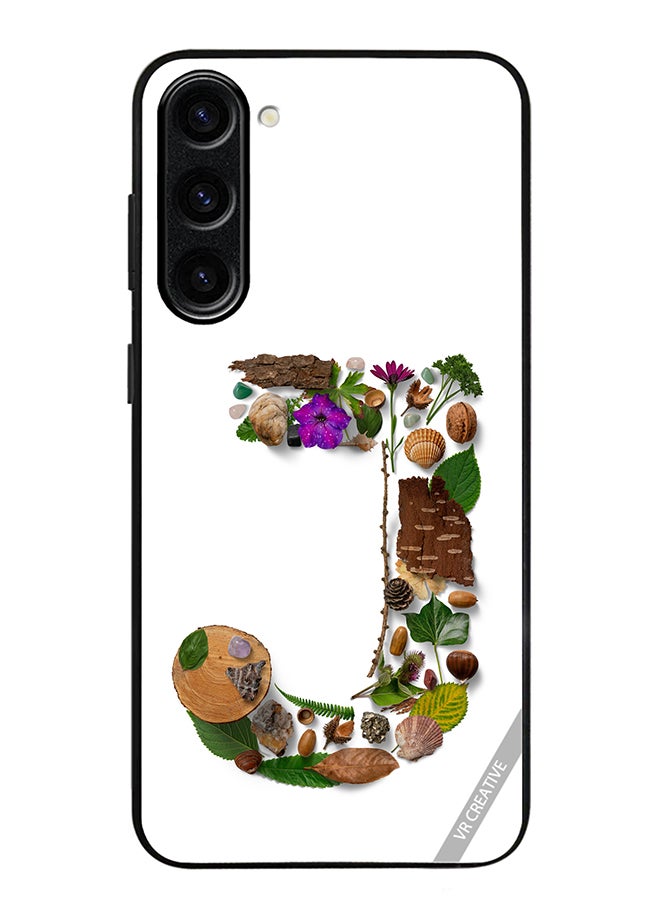 VR CREATIVE Protective Case Cover For Samsung Galaxy S23 FE Alphabet J Design Multicolour - Image 1