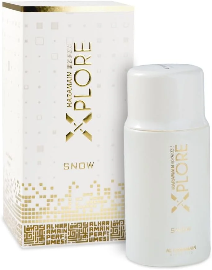 الحرمين الحرمين إكسبلور سنو 100 مل أو دو برفيوم | عطر للجنسين يدوم طويلاً | برائحة خشبية مائية منعشة | هدية مثالية