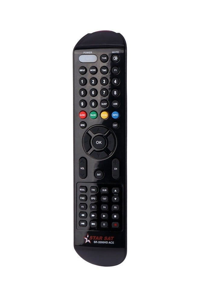 ELTRAZONE Star Satellite SR-2000HD Remote Control – Replacement SAT DVB Satellite Receiver Controller – Durable and Easy-to-Use Remote for Star Satellite SR-2000HD - Image 1