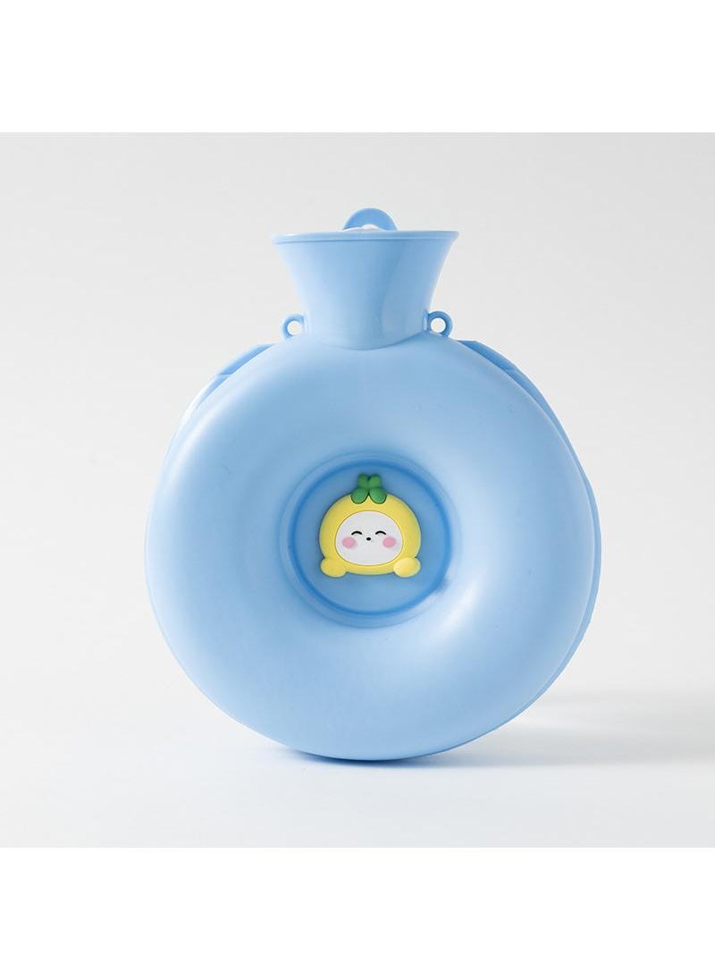 Y&D Doughnut Warm Water Bag Mini Portable Hot Hand Bag Waterflooding PVC Bag 600ml  - Image 1