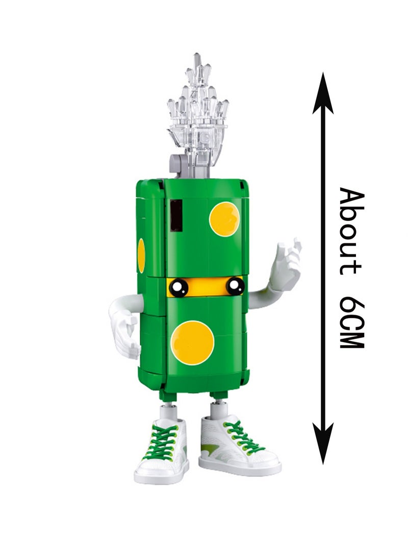 Green Model Set Building Blocks Creative Diy Assembly Toys Children Adult Home Decoration  - Image 2