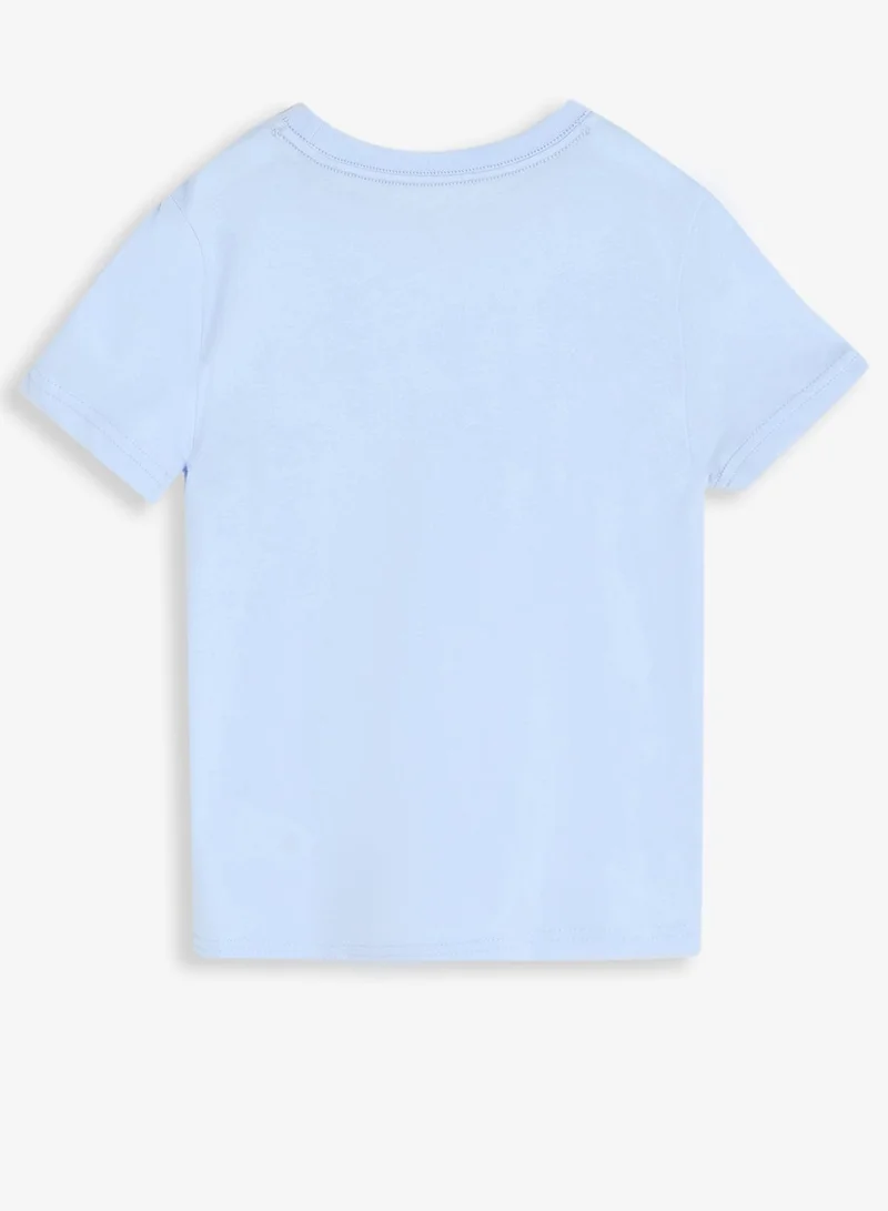 Tommy Hilfiger Sweet Blue / Brisk Blue 2-Pack Signature Crew Neck Lounge T-Shirts for Men | Best Price UAE