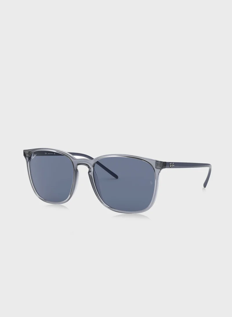 Ray-Ban 0Rb4387 Highstreet Square Sunglasses