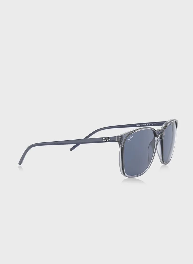 Ray-Ban 0Rb4387 Highstreet Square Sunglasses