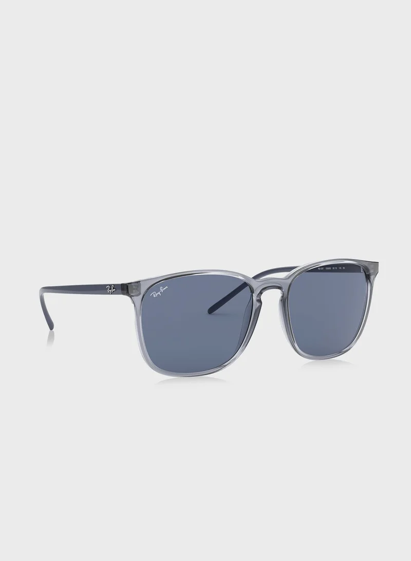 Ray-Ban 0Rb4387 Highstreet Square Sunglasses
