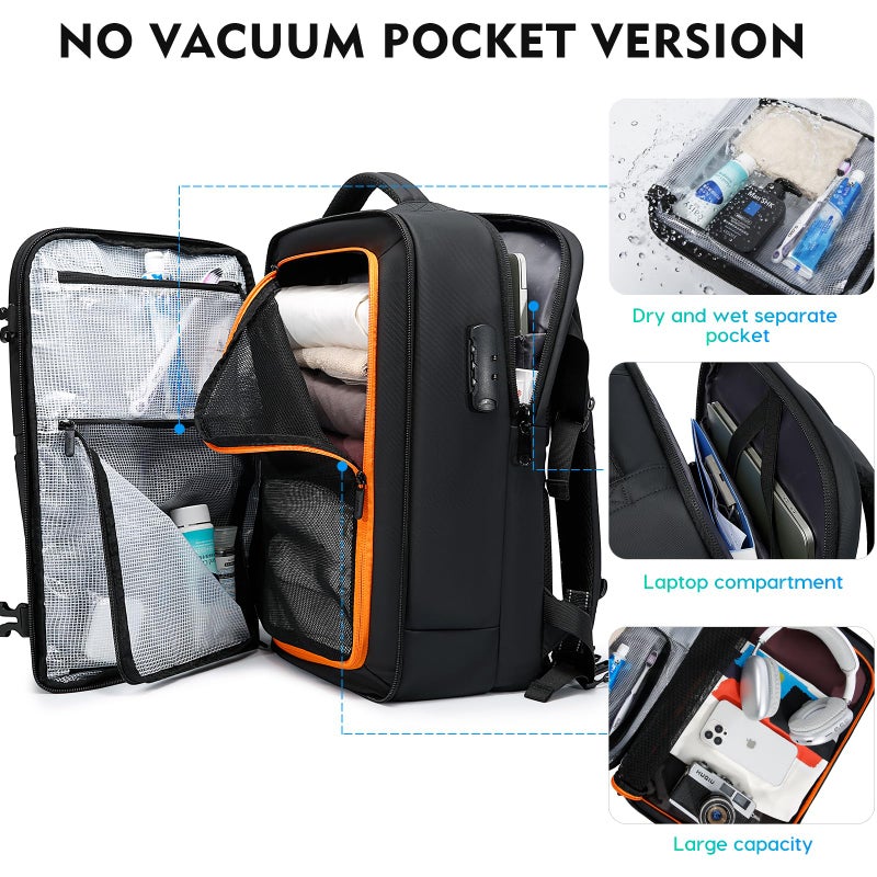 BANGE Travel Backpack with TSA lock version can hold 15.6 inch Laptop suitable Daily Commute and Overnight Flight Approved Anti-theft Bag - Image 2