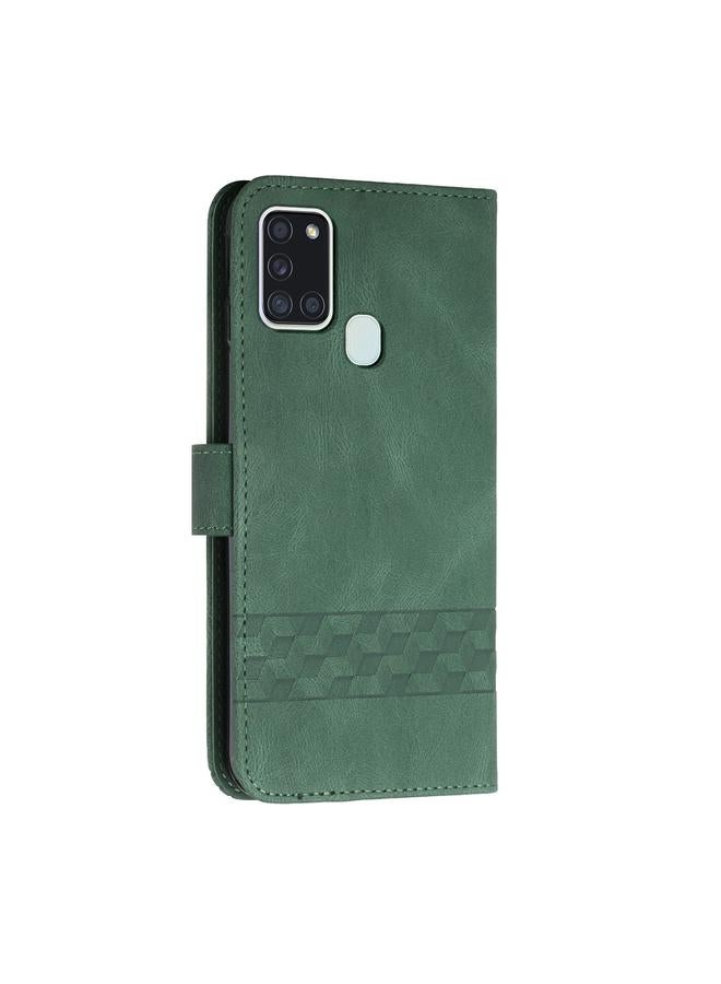 S-TOP Case For OPPO Reno5 A Cubic Skin Feel Flip Leather Phone Case - Image 3