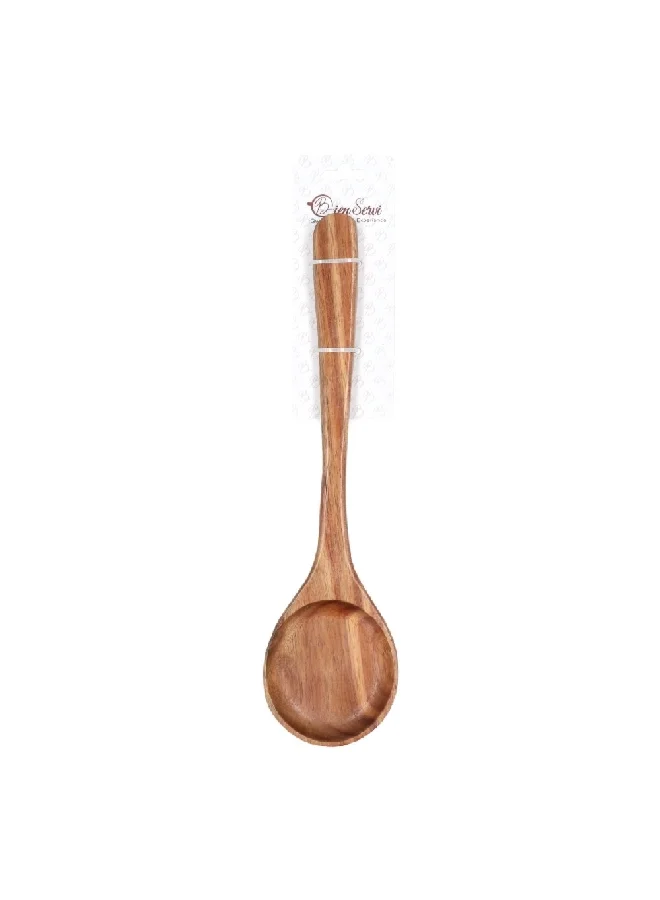 Bien Servi Eco-Friendly High Quality Acacia Kitchen Spoon Brown 36 x 9 cm C02-2375