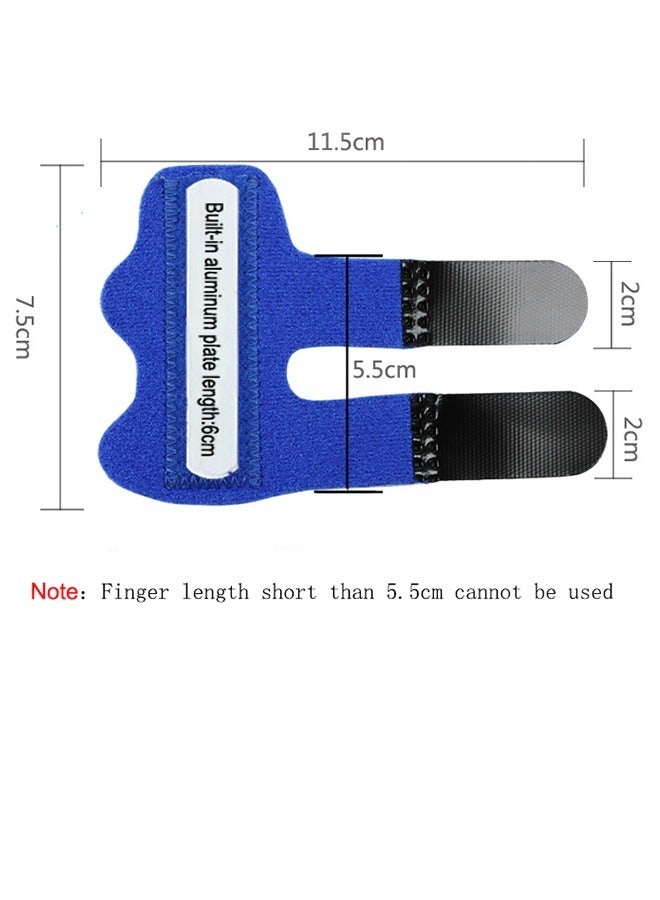3 Pcs Trigger Finger Splint, Finger Brace Finger Knuckle Immobilization, Broken Finger Protector, Broken Fingers Straightening Tool (Blue+Black+Yellow) - Image 2