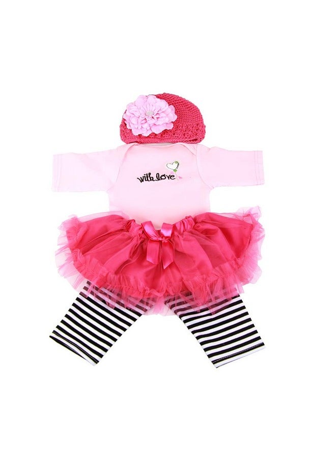 Pedolltree - Reborn Baby Dolls Clothes Baby Girl Clothing Tutu Skirt Outfit Sets For 20- 23 Inch Reborn Doll Accessories - Image 1