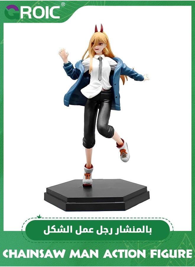 GROIC Chainsaw Man Action Figures - 7.9'' Chainsawman Power II Figure, Bandai Spirits Vibration Stars Figure PVC Model Statue Toy, Model Figure for Collectors and Display, Gift Idea for Kids & Adults  - Image 1