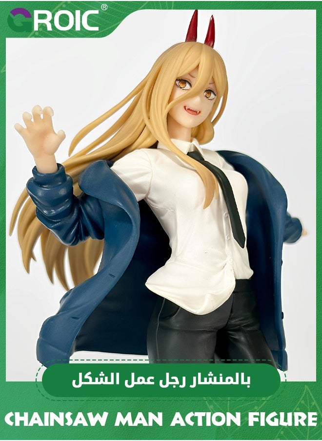 GROIC Chainsaw Man Action Figures - 7.9'' Chainsawman Power II Figure, Bandai Spirits Vibration Stars Figure PVC Model Statue Toy, Model Figure for Collectors and Display, Gift Idea for Kids & Adults  - Image 4