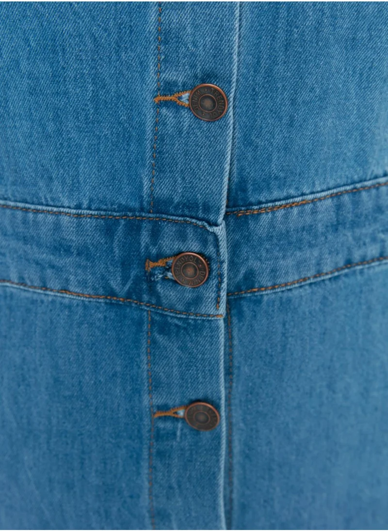 Trendyol Curve Pocket Detail Denim Dress