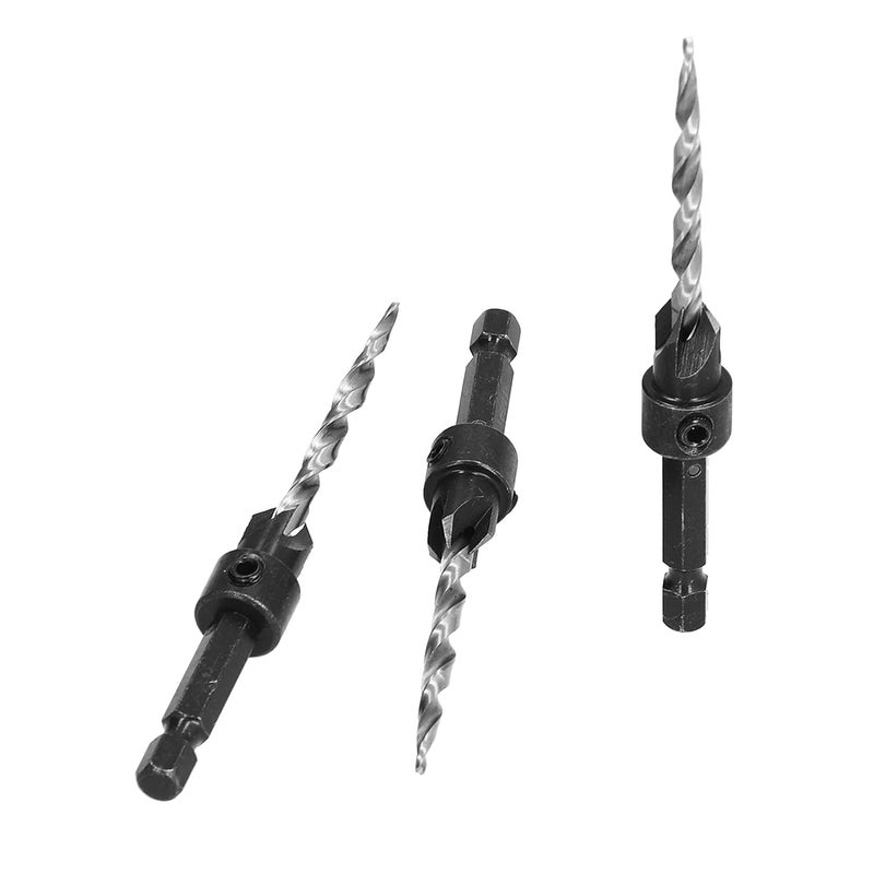 7 قطعة مجموعة مثقاب خرم مخروطي 1 4 بوصة عمود سداسي لأعمال النجارة الخشب اللين والخشب الصلب - Image 5