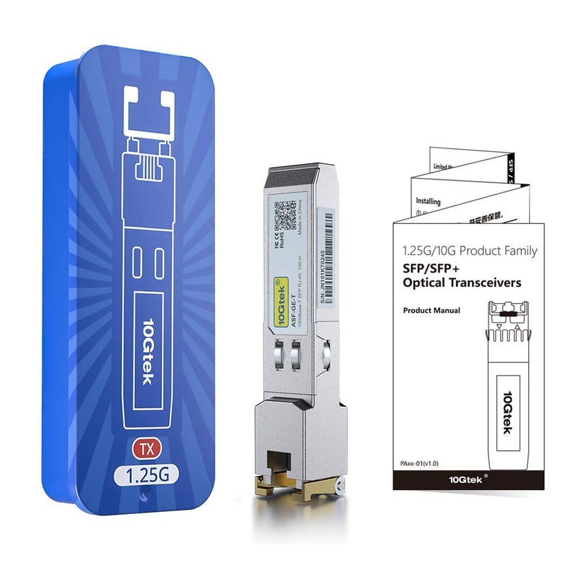 10Gtek 1.25G SFP-T, 1000BASE-T Copper SFP, SFP to RJ45 SFP Module Transceiver for Cisco SFP-GE-T, Meraki, Fortinet, Ubiquiti UniFi UF-RJ45-1G, D-Link, Supermicro, Netgear, TP-Link and More - Image 5
