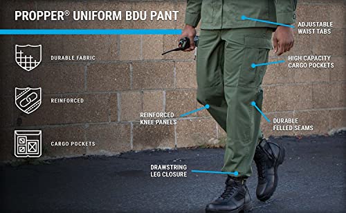 Propper Men's Standard F525025-Uniform BDU Trouser, Olive Green, Medium Regular - Image 4
