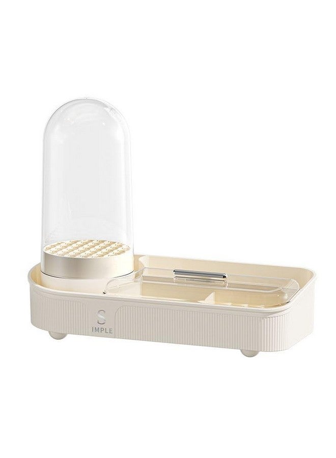 Crobat Large Capacity 360 Degree Rotating Plastic Make-Up Organizer Standing Type Tabletop Cosmetic Storage Rack for Sundries - Image 1