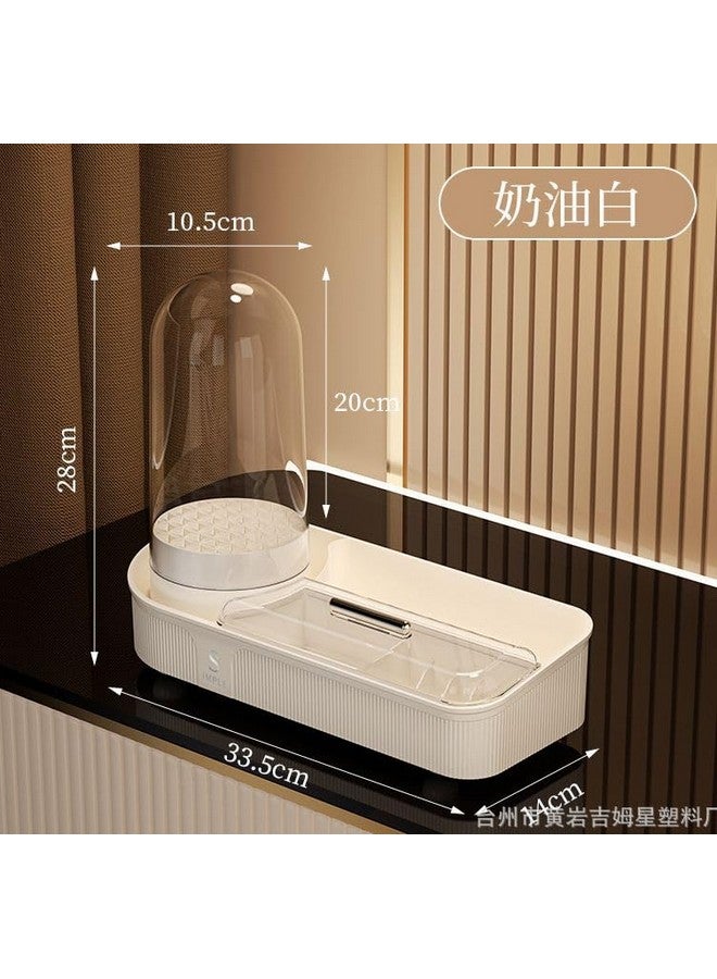 Crobat Large Capacity 360 Degree Rotating Plastic Make-Up Organizer Standing Type Tabletop Cosmetic Storage Rack for Sundries - Image 3
