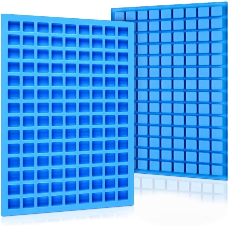 CAKETIME Square Silicone Candy Molds - Mini Silicone Molds for Hard Candy, Chocolate, Gummy, Caramel, Ganache, Ice Cubes (2) - Image 1