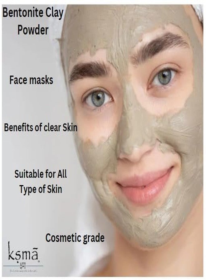 Ksma Bentonite Clay Powder 250g | Pure & Natural Cosmetic Grade | for Face Masks, Skincare, and DIY Beauty Products - Image 4