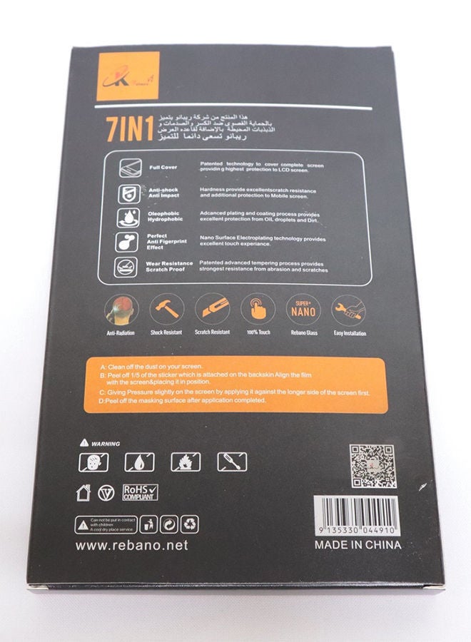 NIBEMINENT 7 In 1 Full Body Protect Kit For Phone Black/ Clear - Image 5