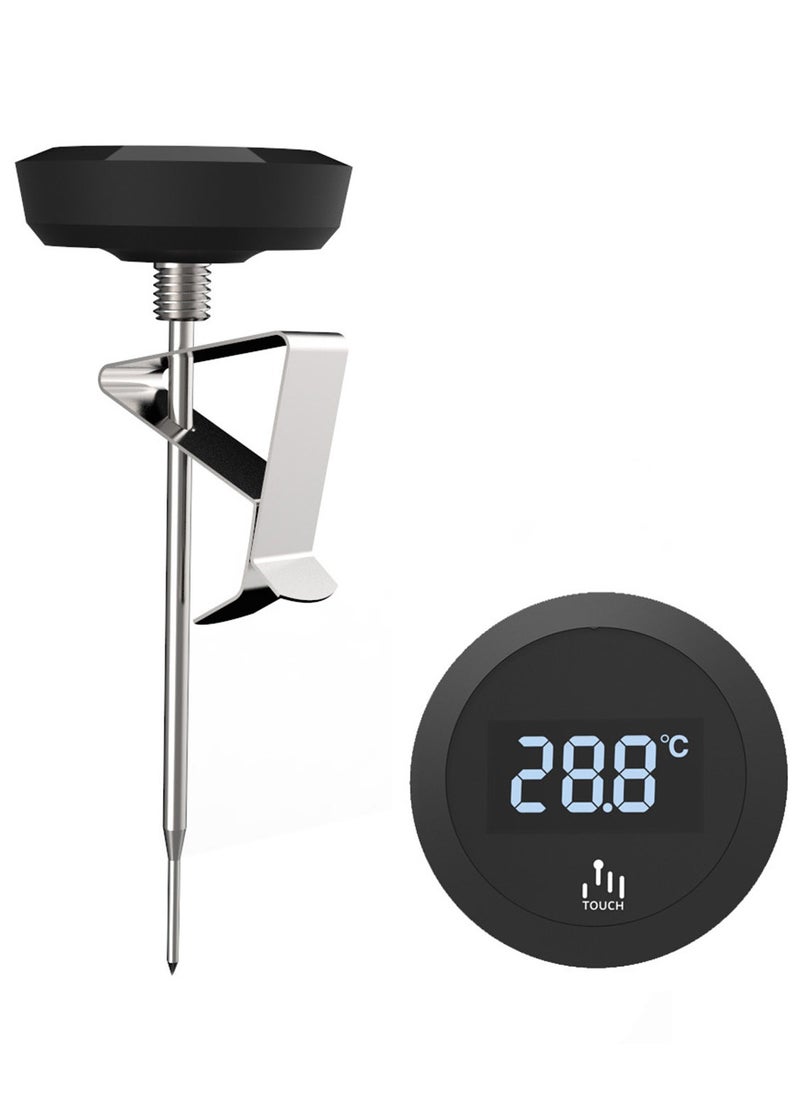 TDAO V60 Professional Coffee Slow Brewing Kit 2-Pack 600ML 304 Food Grade(Not Normal 201 Stainless Steel) Stainless Steel Hand Drip Pour Over Gooseneck Tea Pot/Kettle and LED Coffee Thermometer for Coffee, Tea and Milk Black  - Image 2