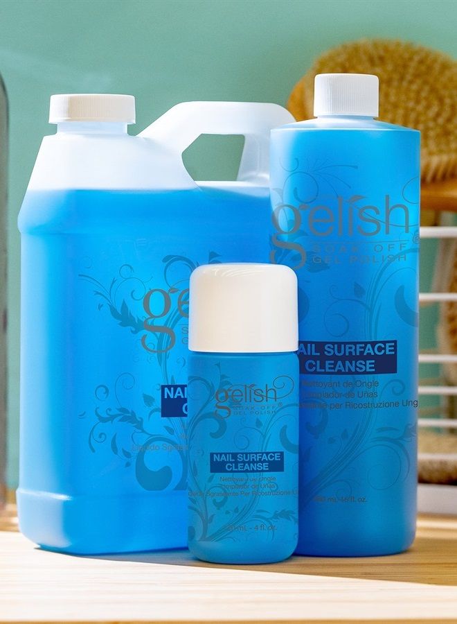 Gelish تنظيف سطح الأظافر، تنظيف السطح للأظافر الجل، تنظيف السطح لنصائح الأظافر، 4 أوقية - Image 4