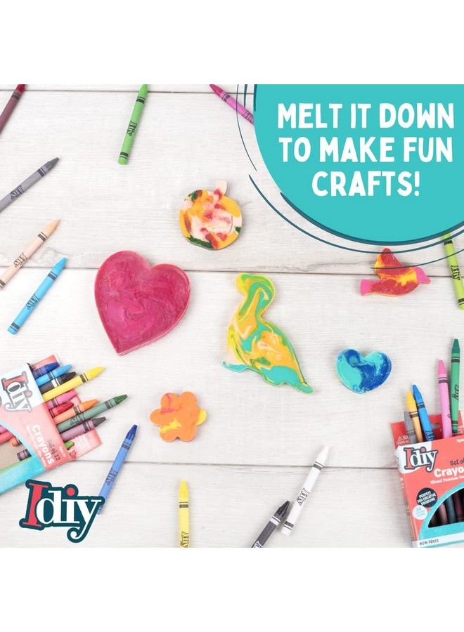 SCS Direct ألوان شمعية غير مغلفة من إيدي (480 قطعة مرتبة مسبقًا 12 لون 40 لكل منها) بدون ورق مختبرة من حيث السلامة ASTM للأطفال والمعلمين والفصول الدراسية ومستلزمات المدارس ومشاريع الرسم والذوبان والهدايا. - Image 5