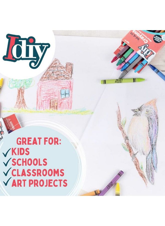 SCS Direct ألوان شمعية غير مغلفة من إيدي (480 قطعة مرتبة مسبقًا 12 لون 40 لكل منها) بدون ورق مختبرة من حيث السلامة ASTM للأطفال والمعلمين والفصول الدراسية ومستلزمات المدارس ومشاريع الرسم والذوبان والهدايا. - Image 4