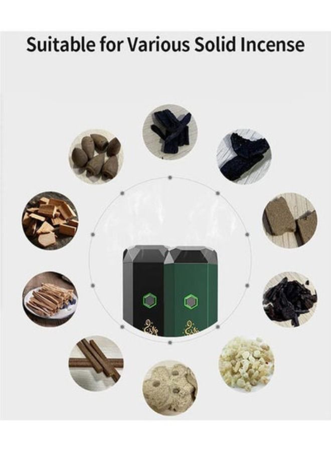 Bakhoor B15 Smart Rechargeable Electric Diffuser Incense Burner 15*6.2cm - Image 3